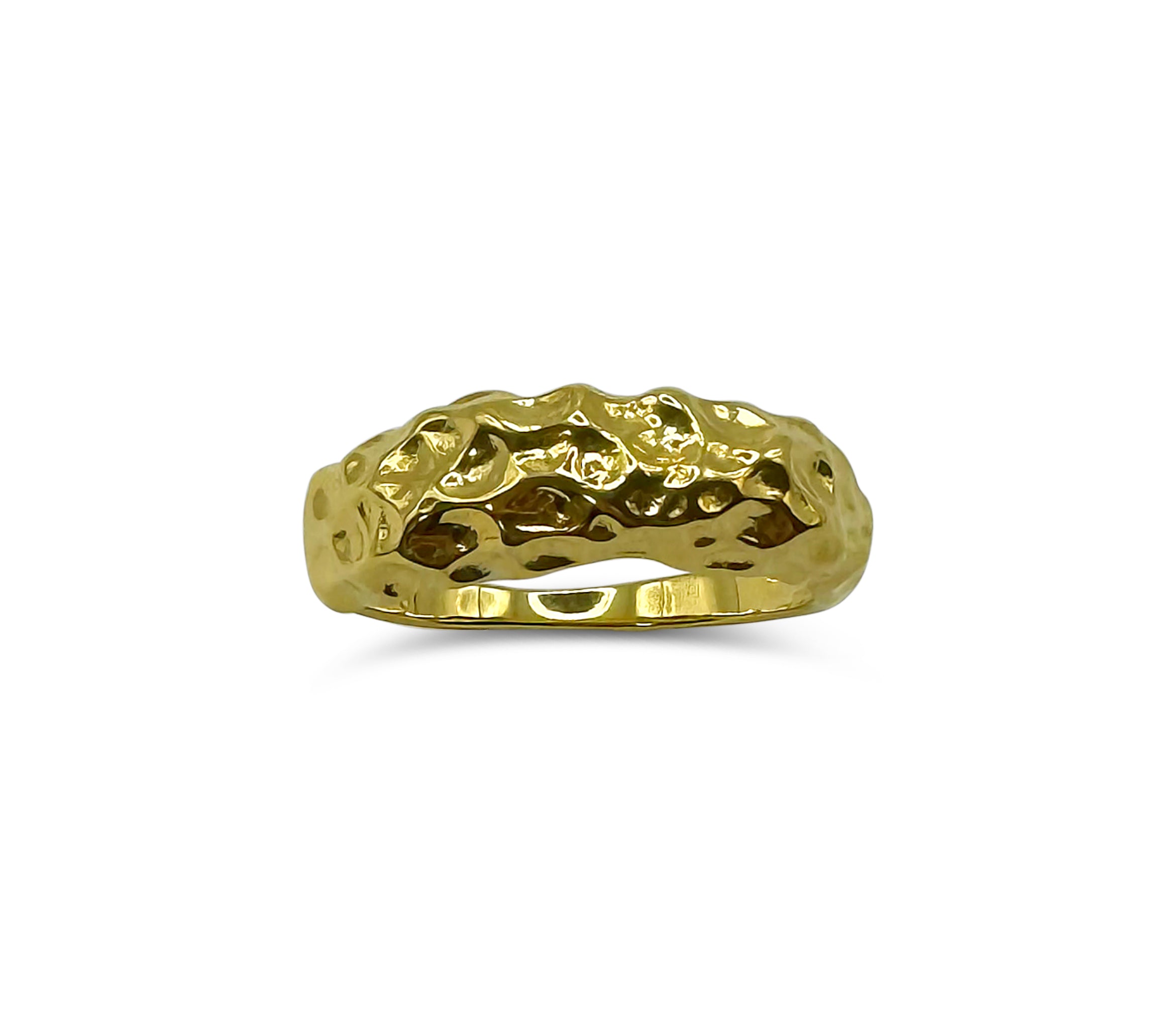 Hraun Ring w. 18K goldplating