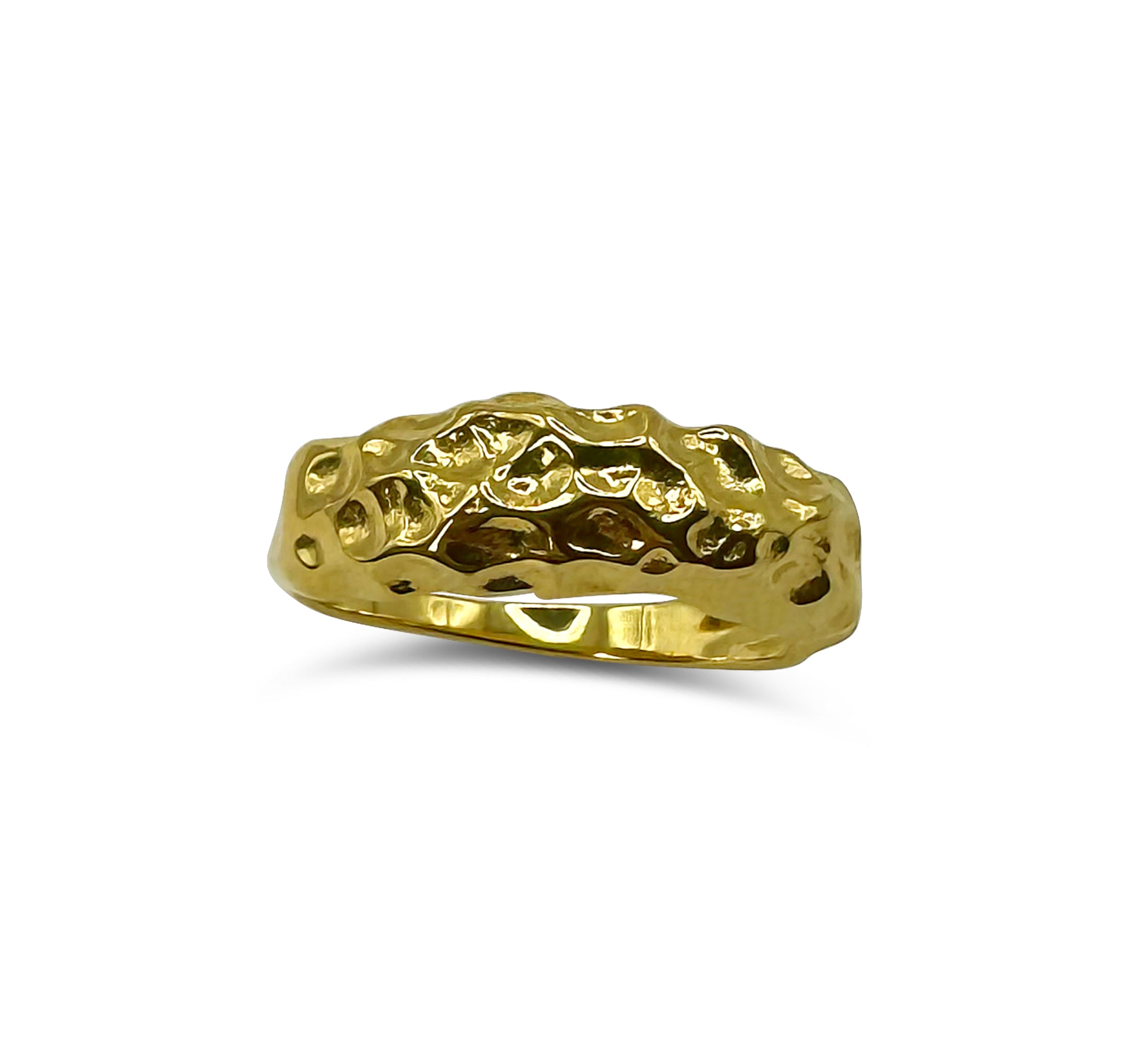Hraun Ring w. 18K goldplating