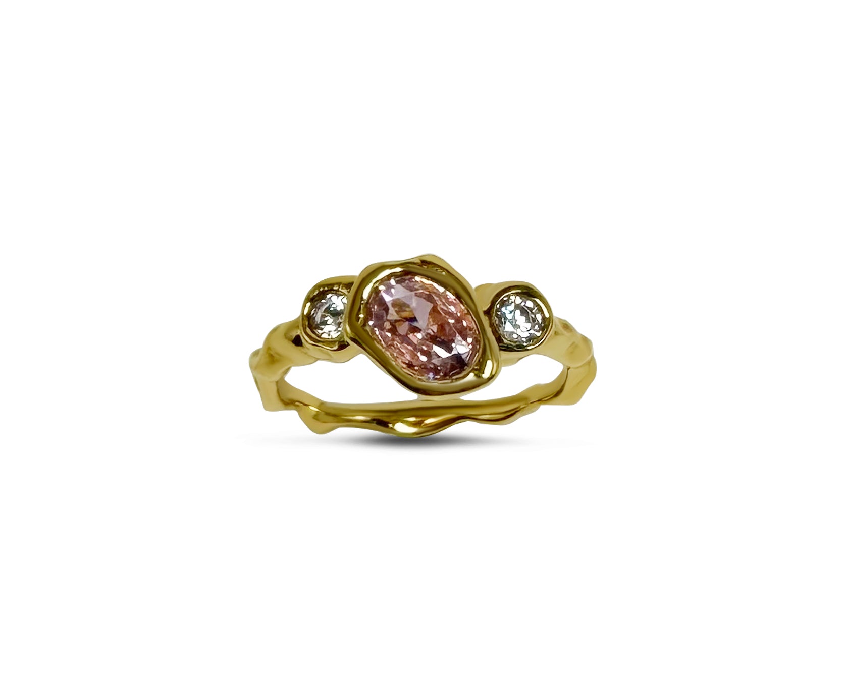 Like Lava Glacier - Pink With 18K goldplating