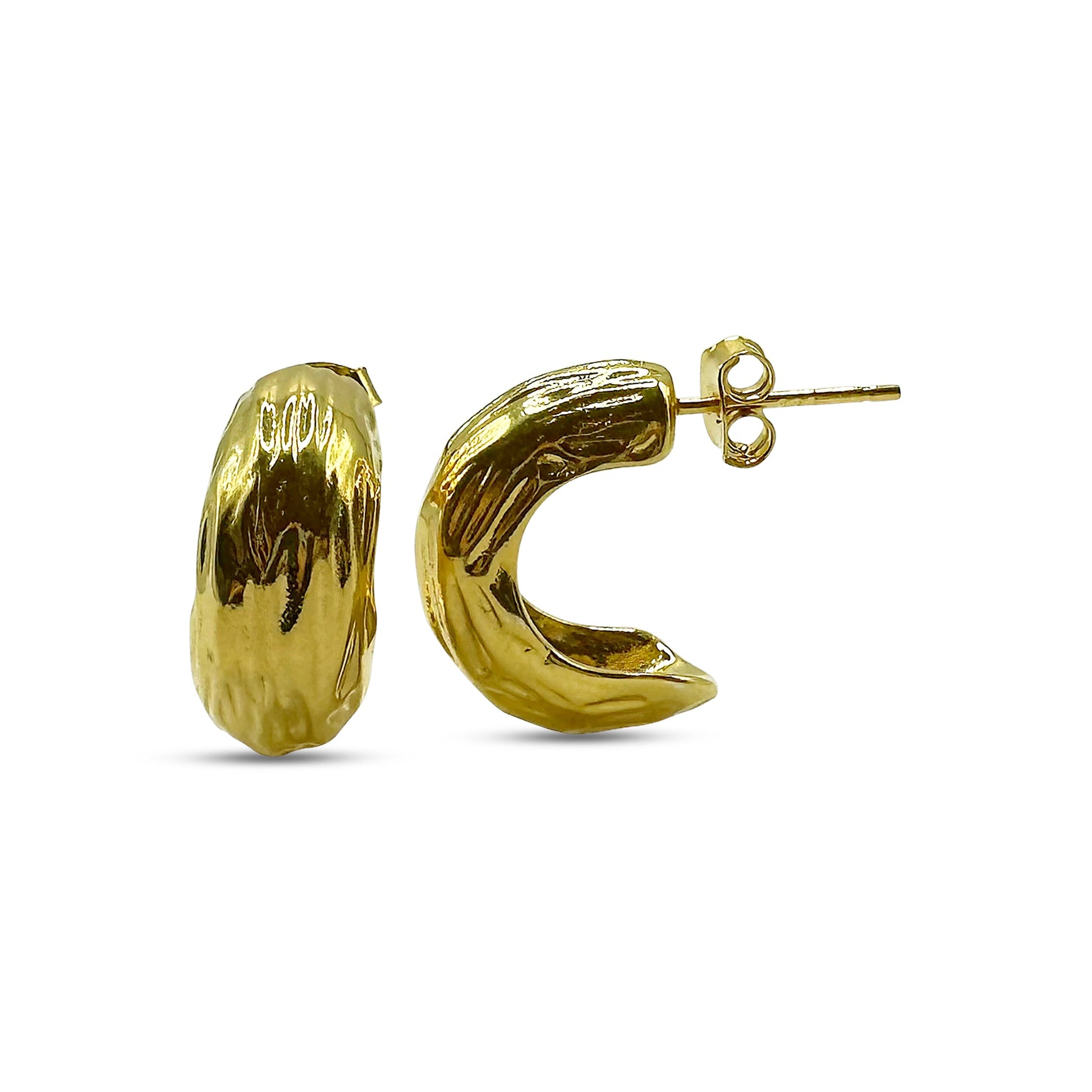 Hlíf earrings w. 18K goldplating