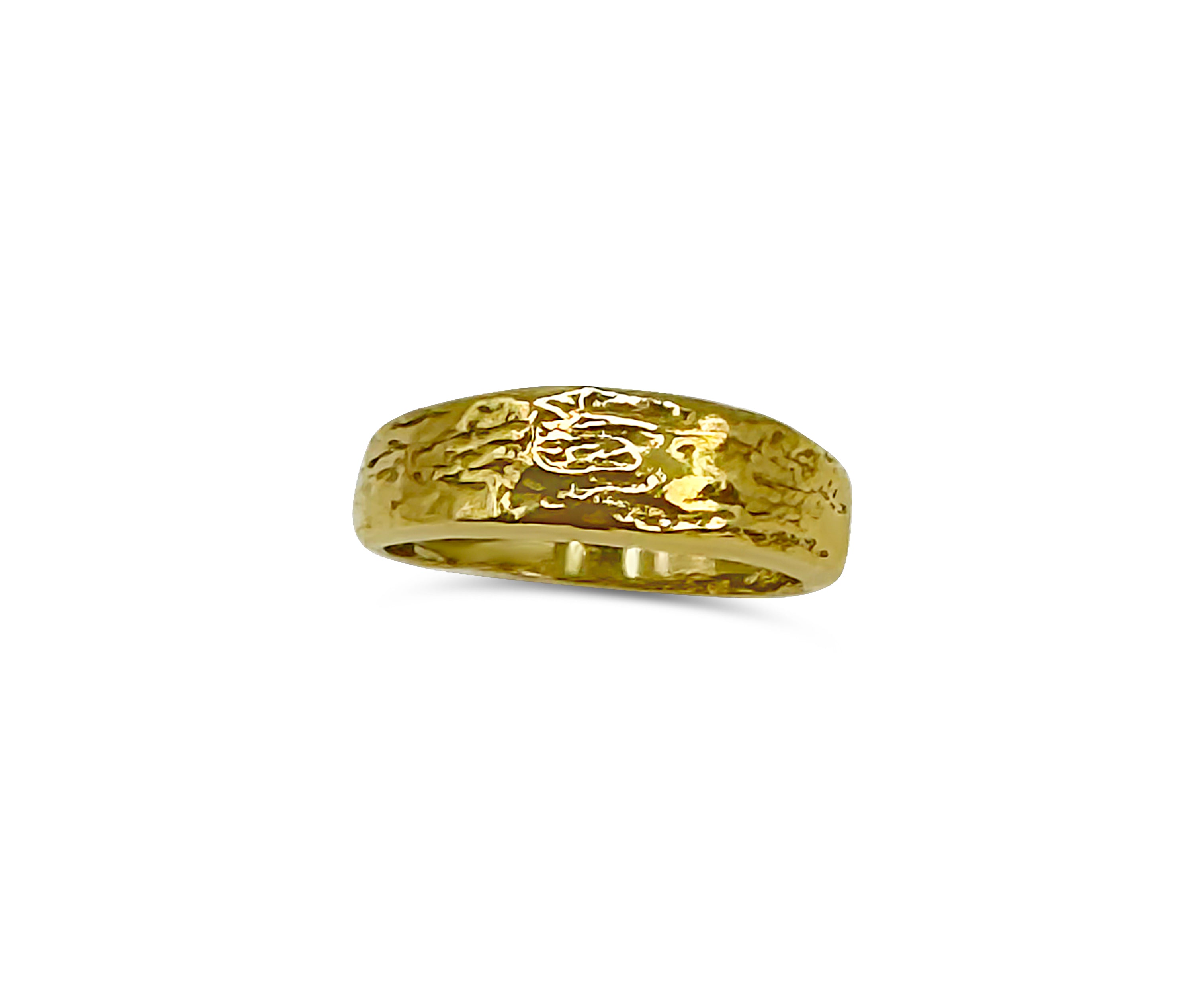 River ring w. 18K goldplating