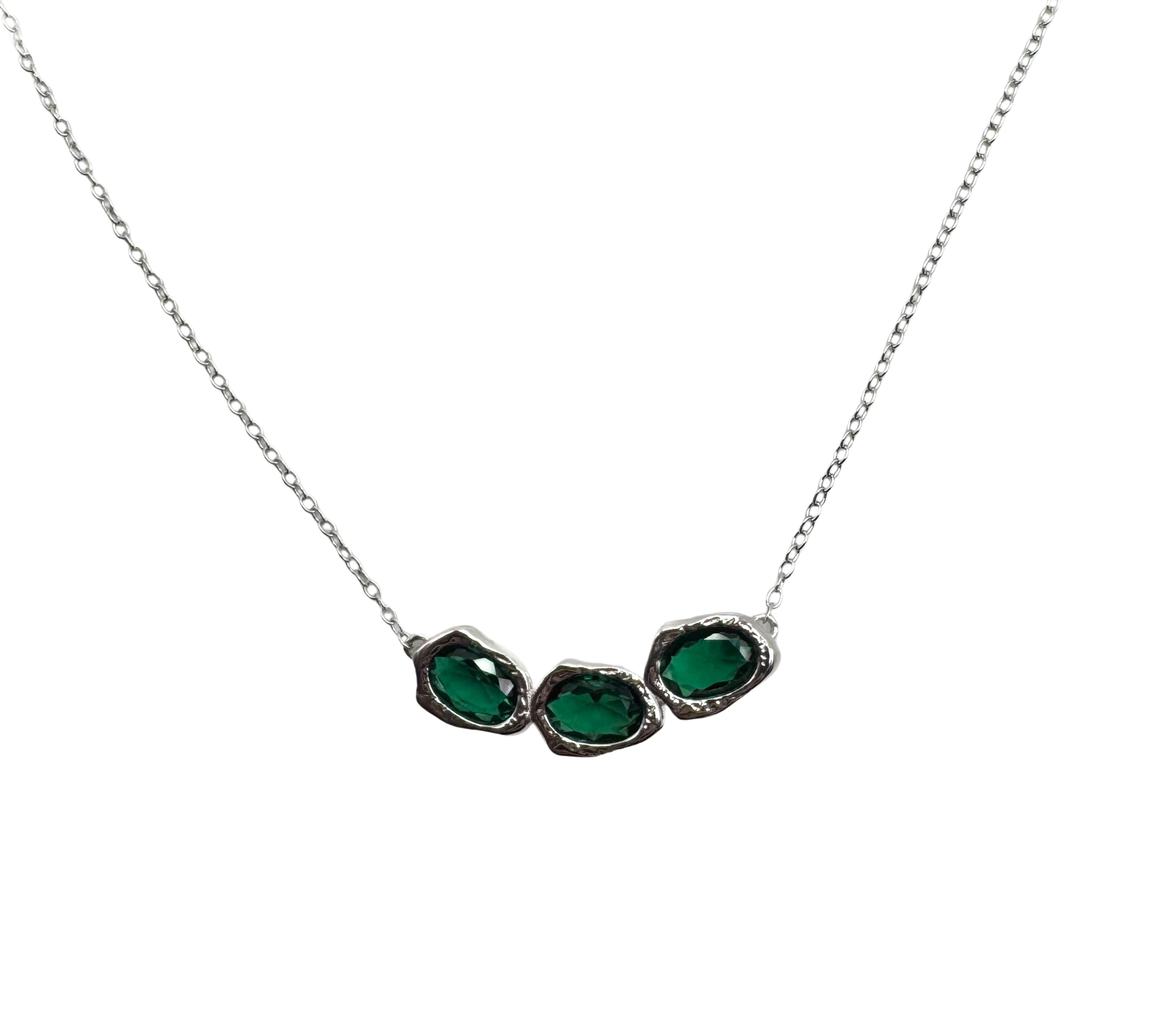 Lava Glacier Necklace - Green