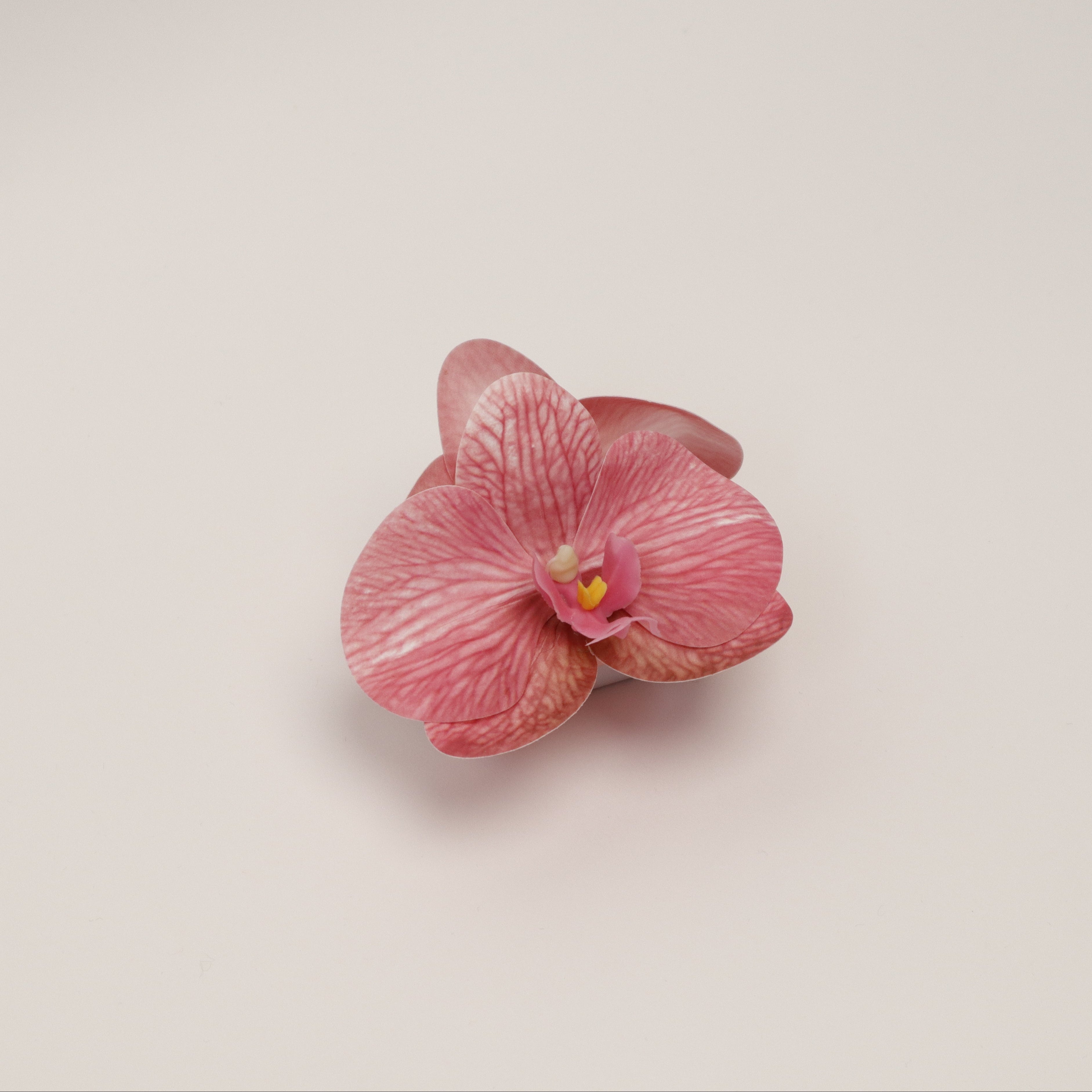 Small orchid hair clip - DUSTY PINK (summer edition)