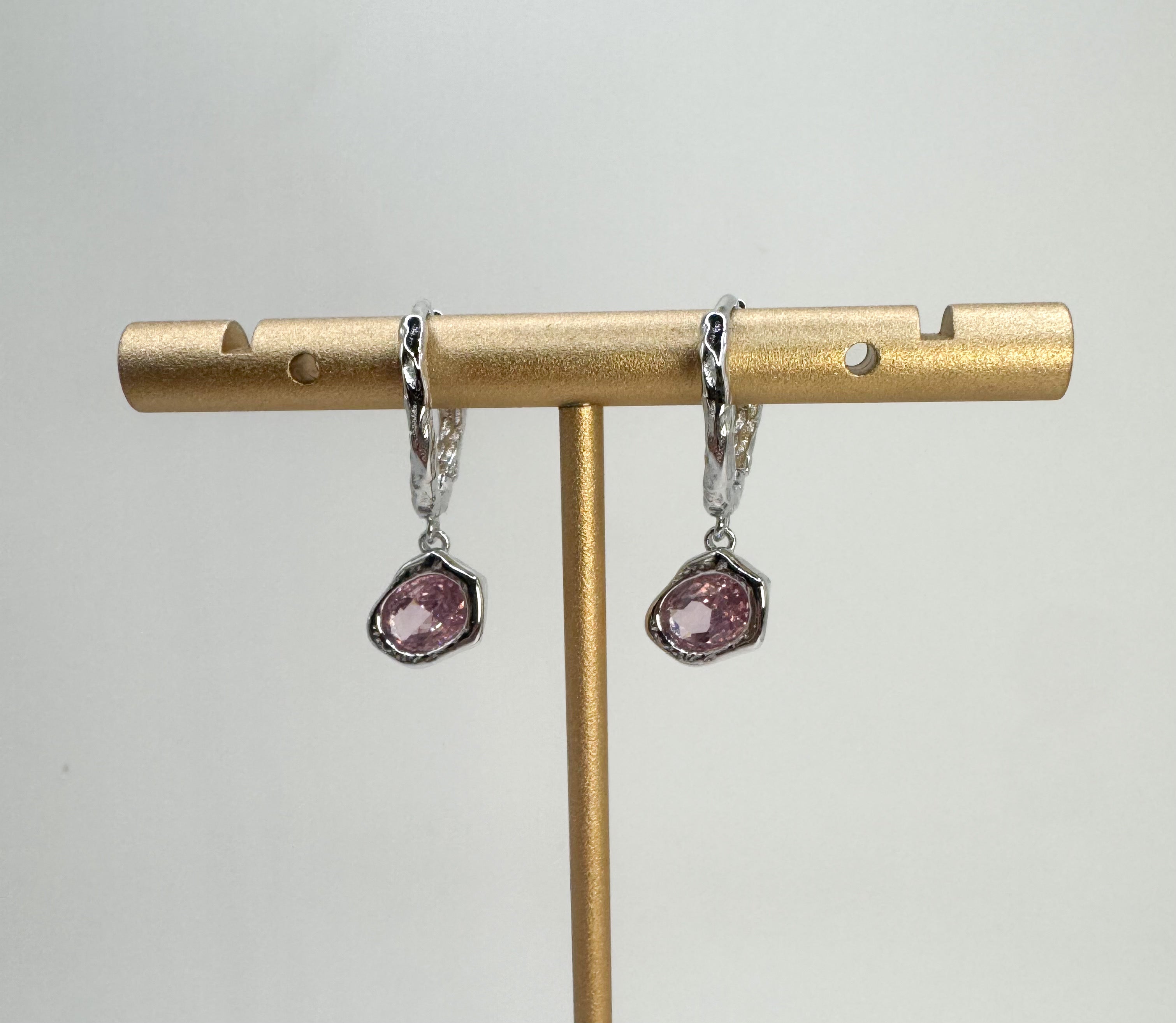 Lava Glacier Earrings- Pink