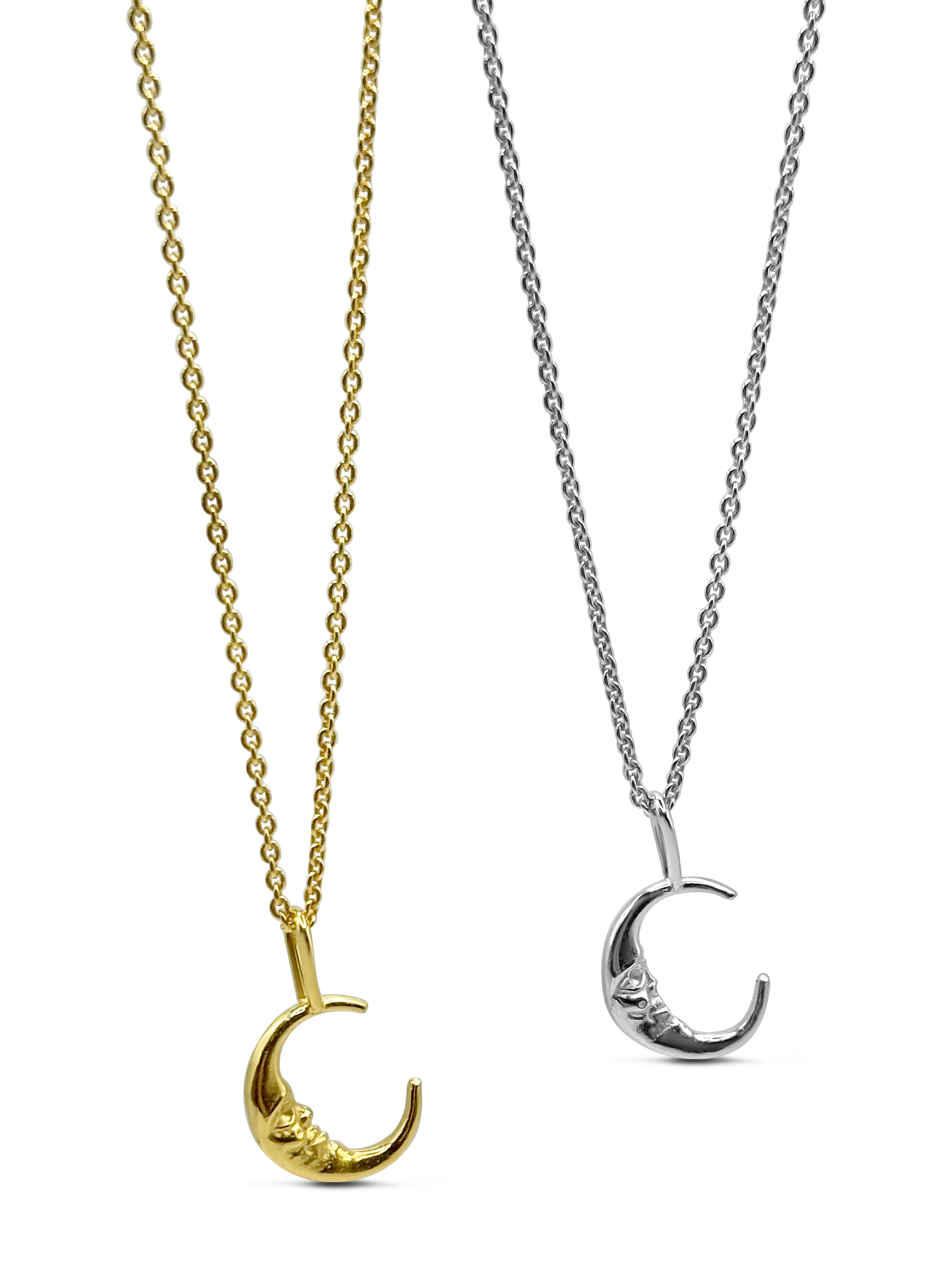 Máni mini Necklace w. 18K goldplating