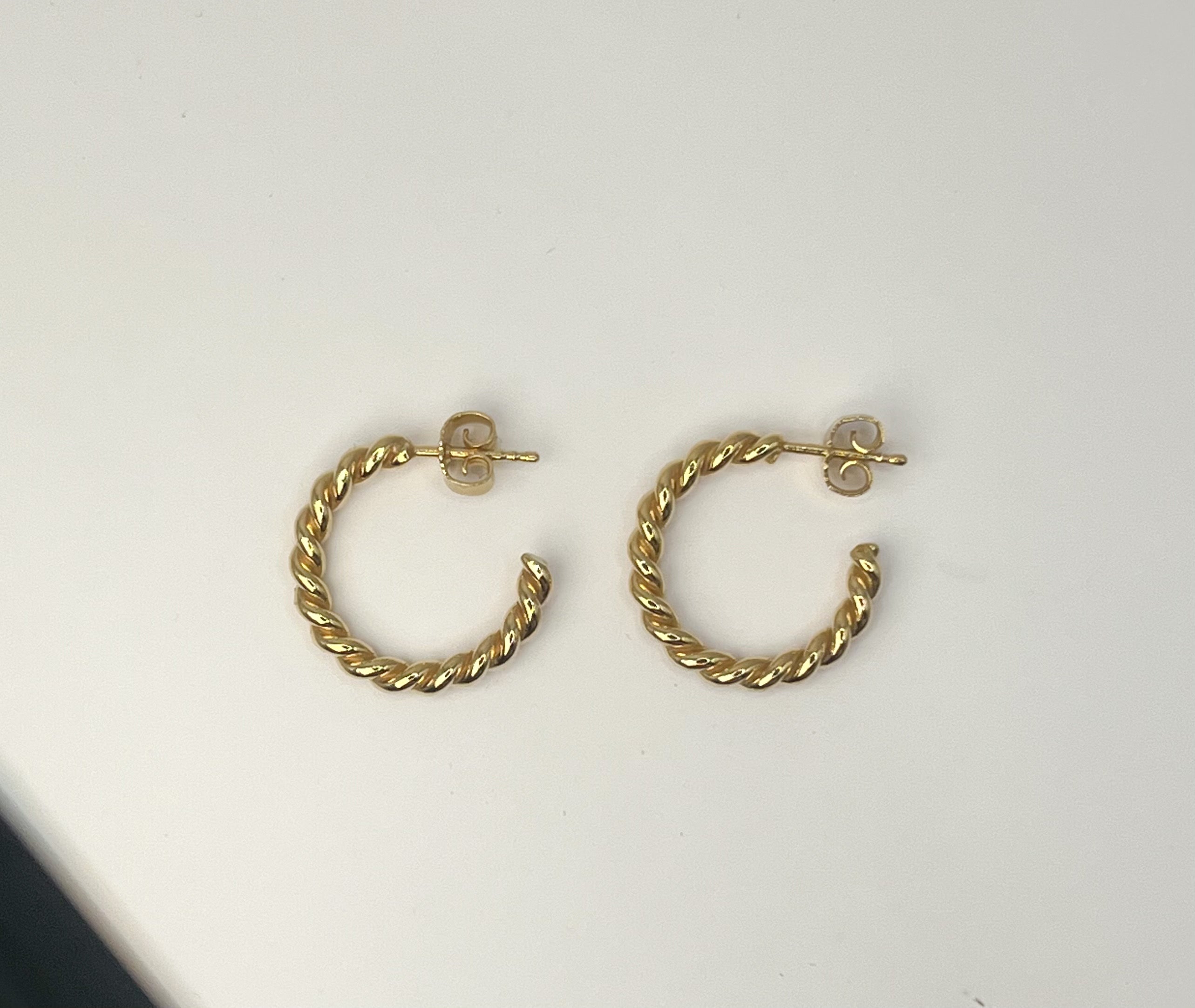 Medi Woven Earrings w. 18K goldplating