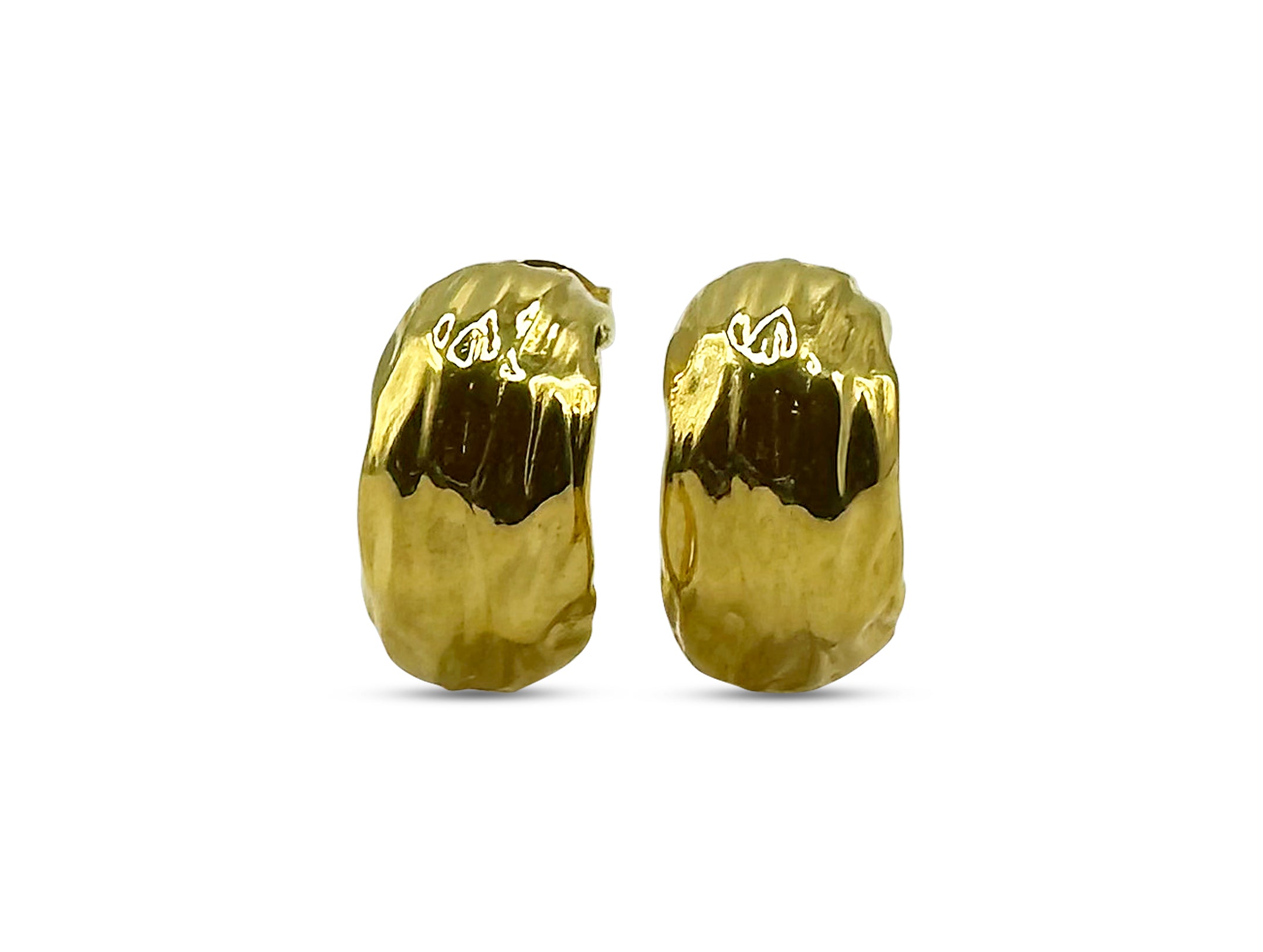 Hlíf mini earrings w. 18K goldplating