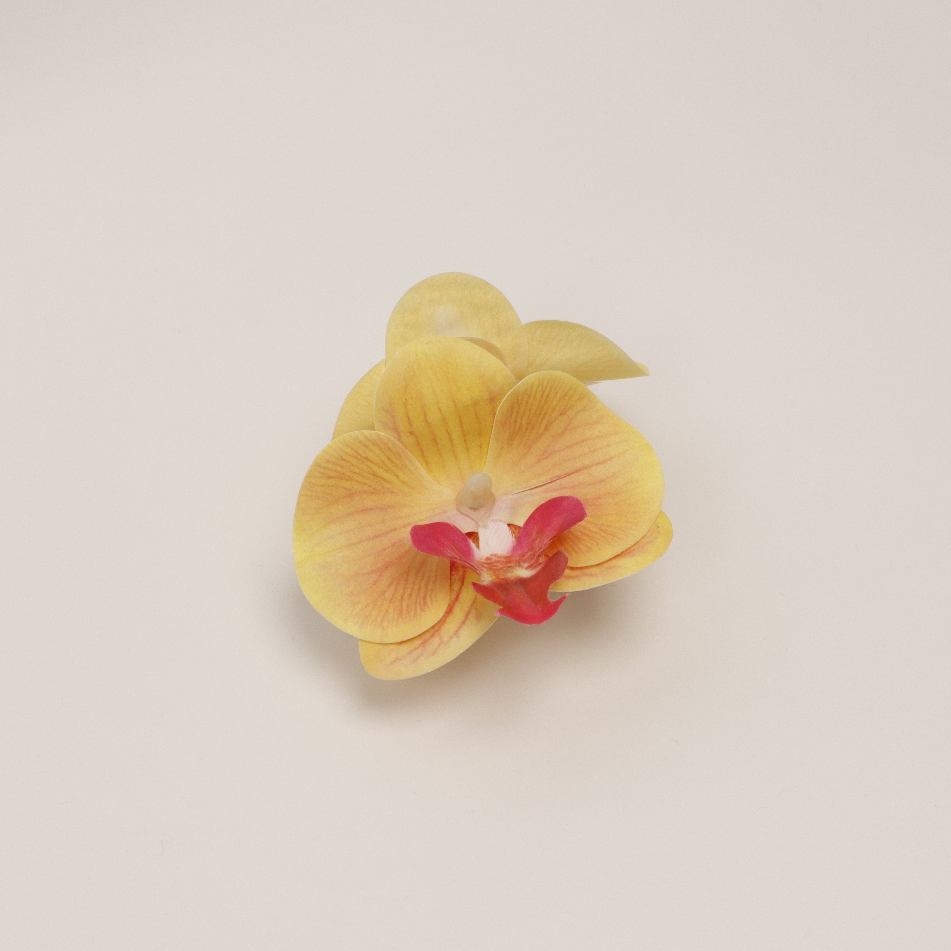 Small orchid hair clip - SUN KISS (summer edition)