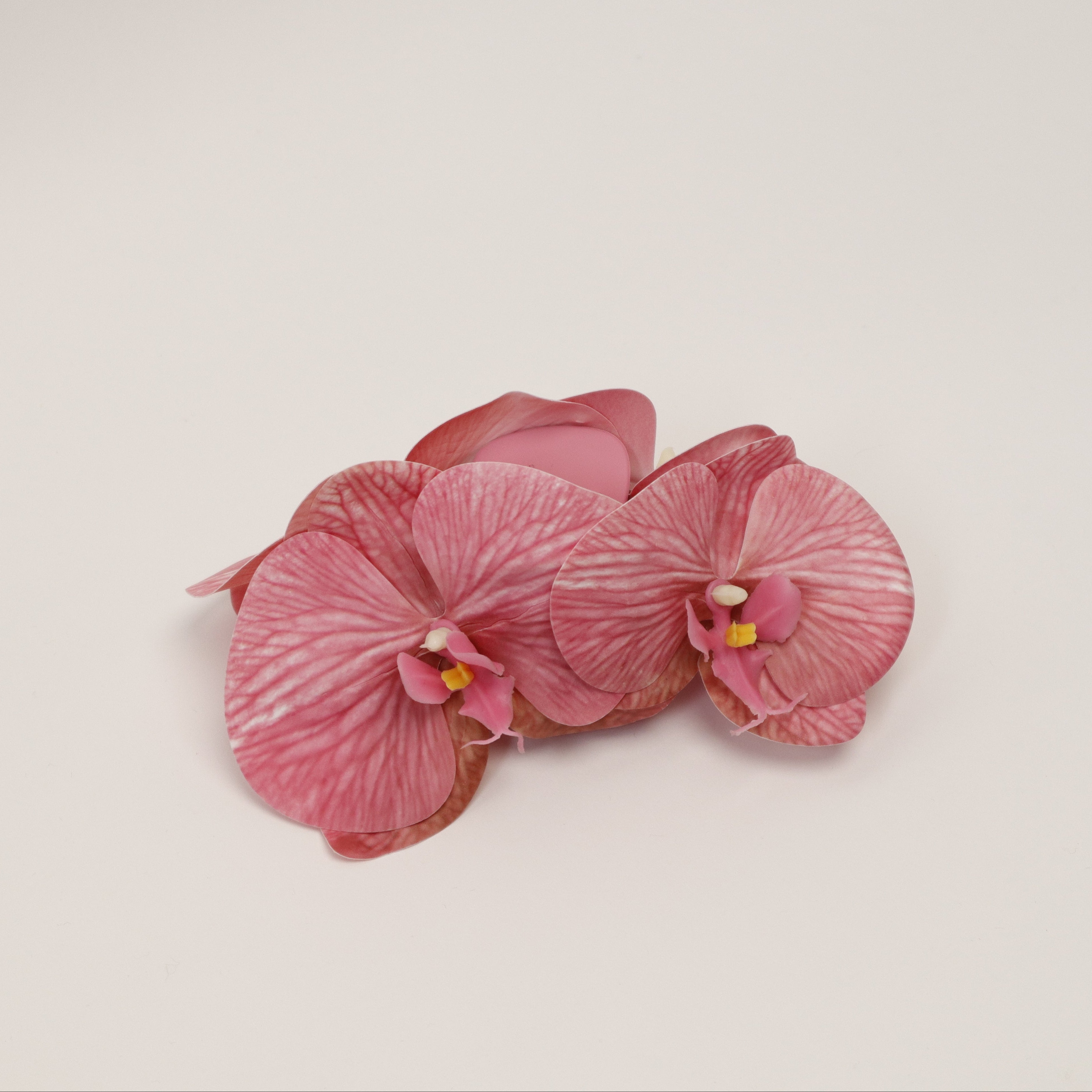 Large orchid hair clip - DUSTY PINK (summer edition)