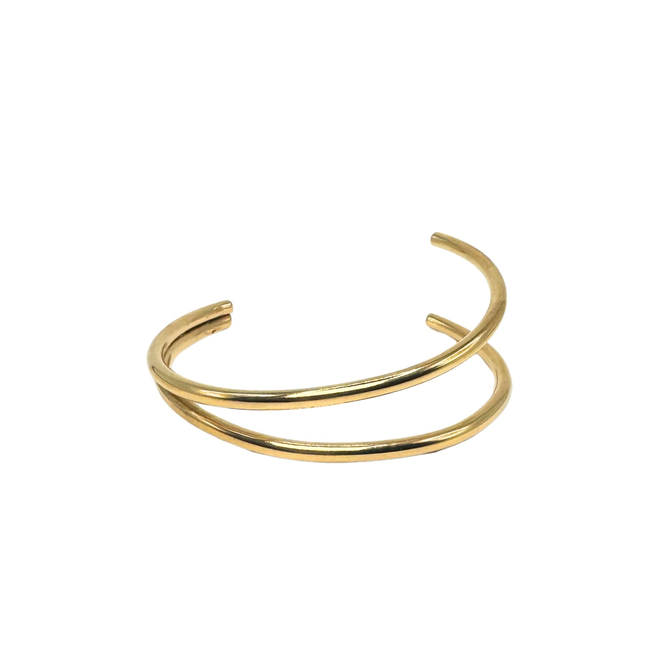 DUO Braclet w. 18K goldplating